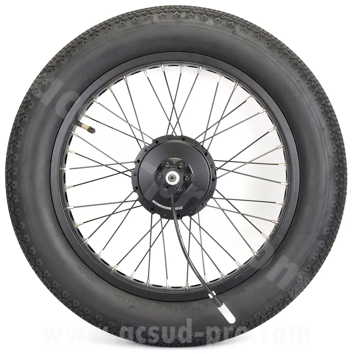 Roue arrière EZO Alper Road complète avec chambre à air et pneu