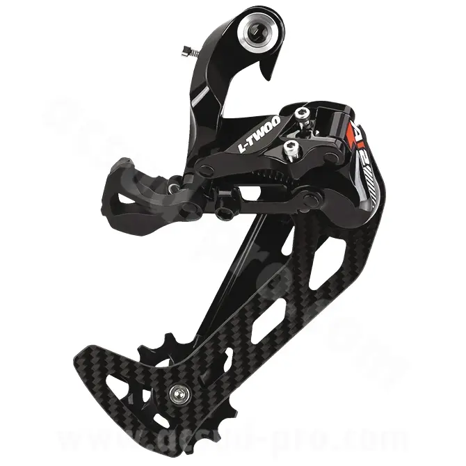 L-Twoo A12 12V Max 52D سیاہ/سرخ MTB ریئر ڈیریلیور