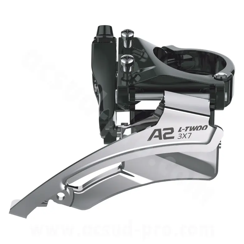 Dérailleur avant VTT l-twoo A2 triple plateaux 7V à collier bas