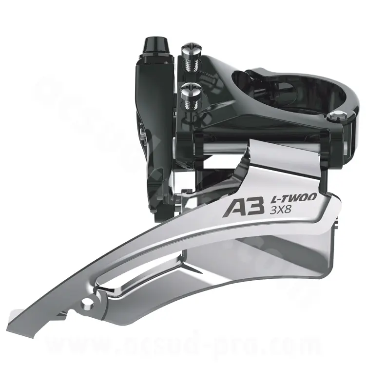 Dérailleur avant VTT L-Twoo A3 triple plateaux 8V à collier bas