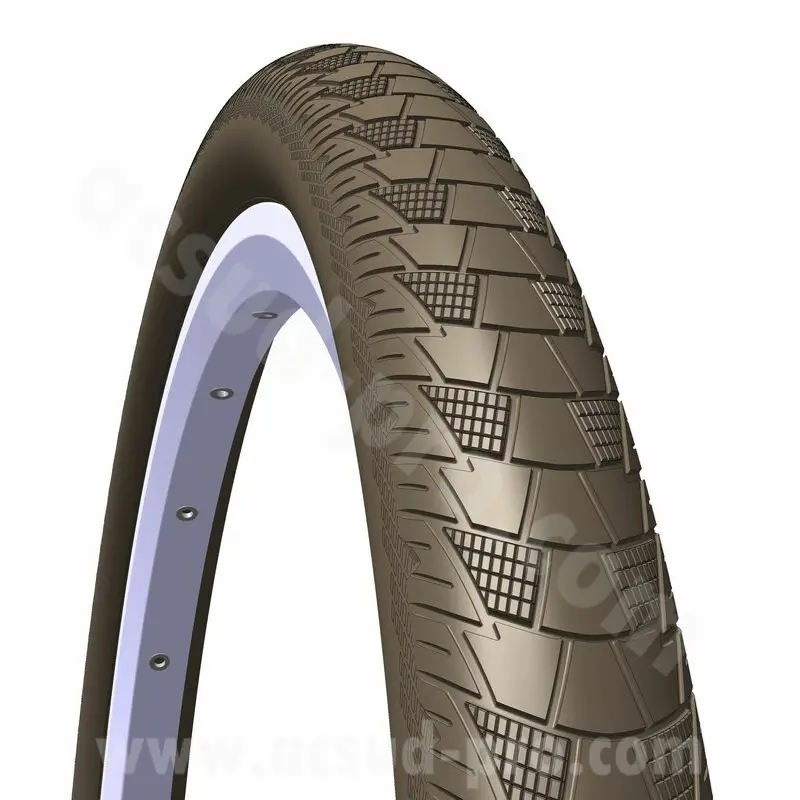 Mitas Cityhopper 브라운 자전거 타이어 28 x 2.00 (52-622)
