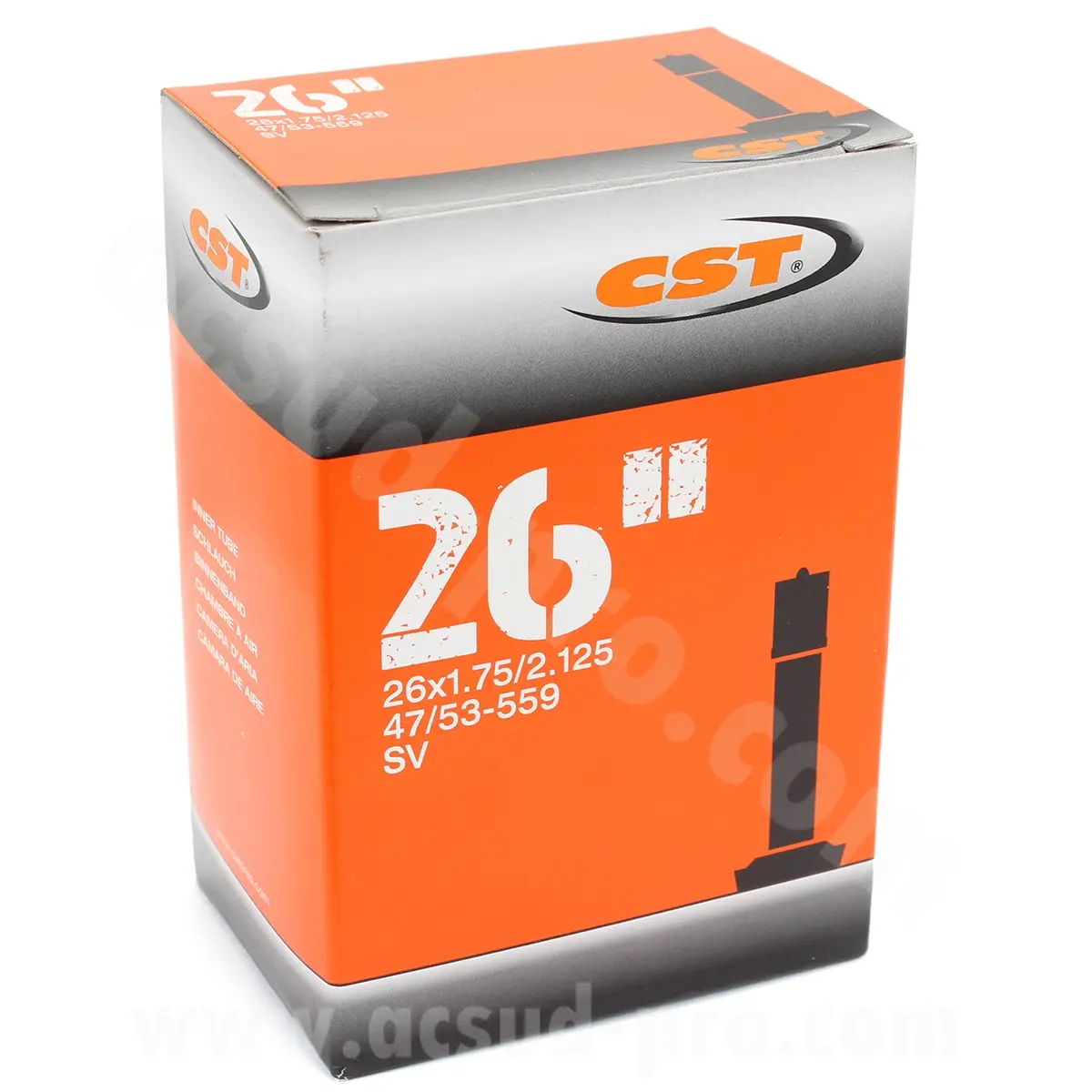 Εσωτερική σαμπρέλα ποδηλάτου EZO 26" x 1.75 έως 2.125 Schrader VTT VS 197G