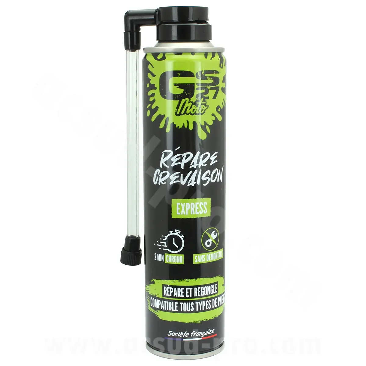 Bombe anti-crevaison réparation express GS27 moto 300 ml