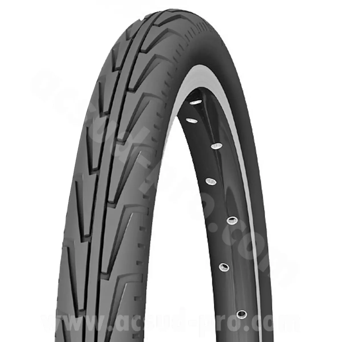 Michelin City-J 20 x 1.75 ブラック TR (44-406) タイヤ