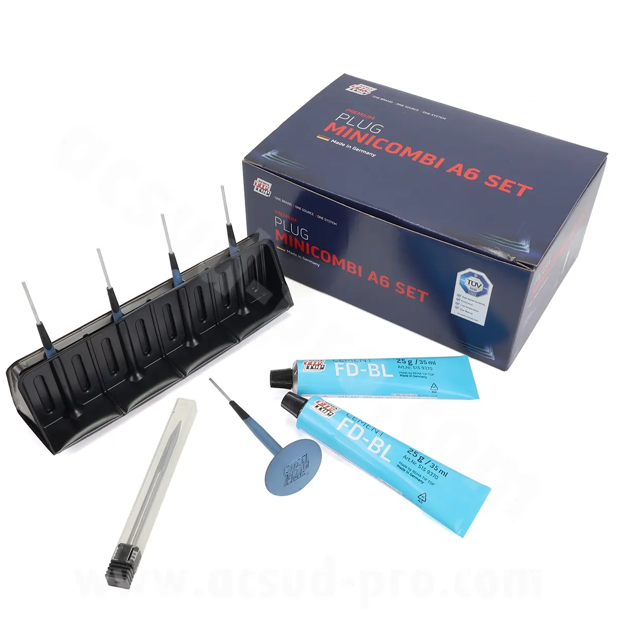 Reparatursatz Tip Top Minicombi Dorn A6 Ø40 mm Stange 7 mm - Nachfüllung 20 Stifte (5093041)