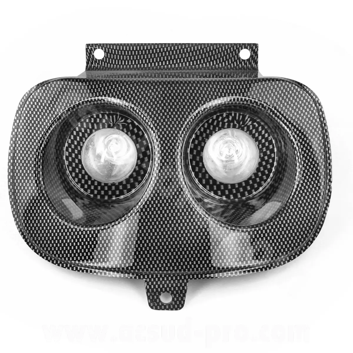 Double optique avant MBK Booster / Yamaha BWS 2x20W carbone