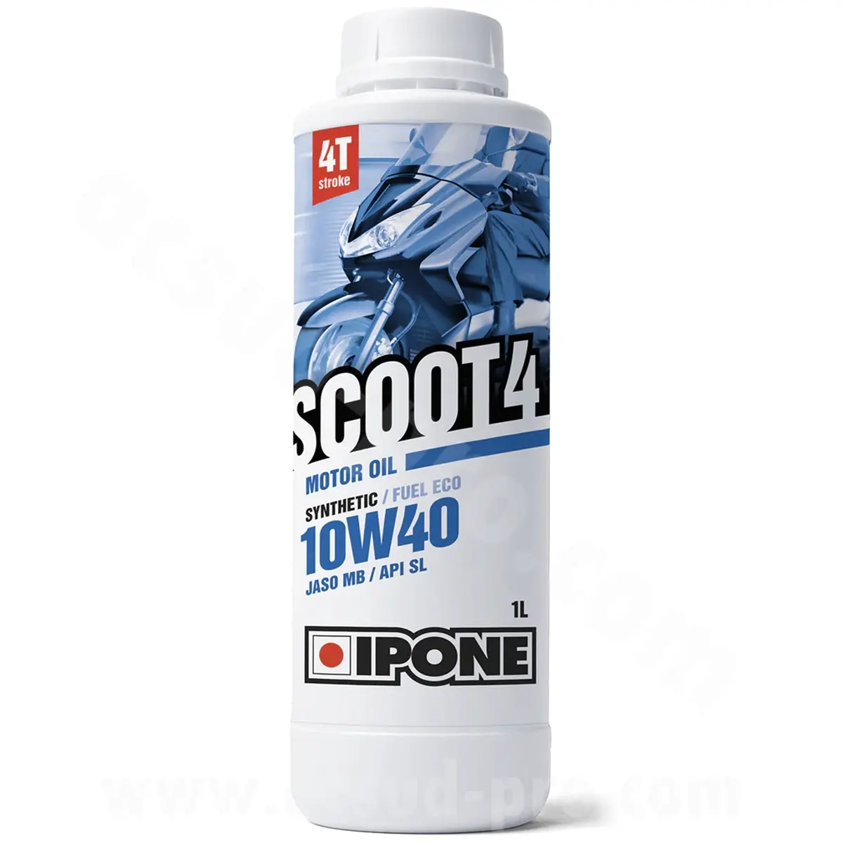 Huile moteur IPONE 4T Scoot 4 10W40 synthèse 1L