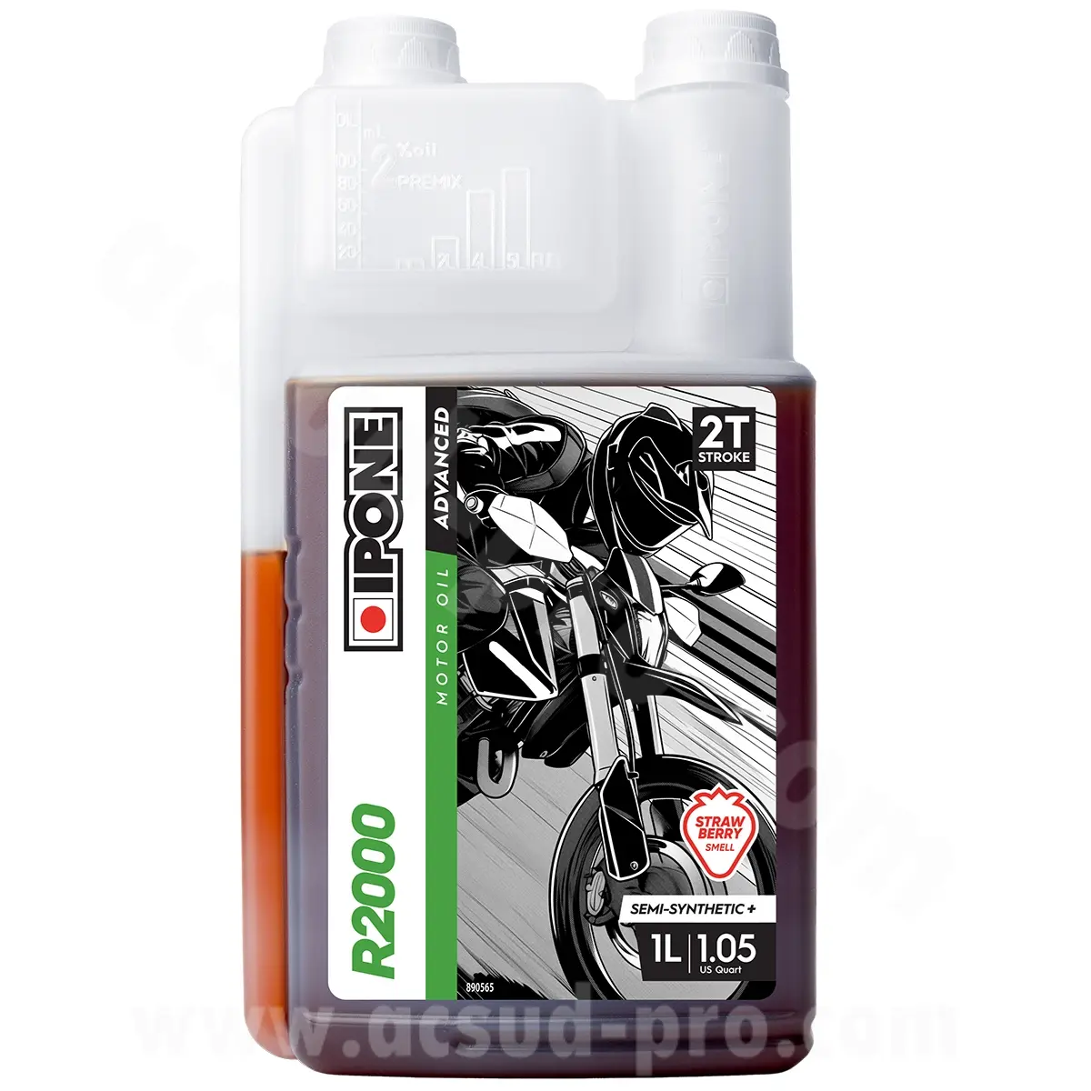 Öl Ipone 2T R2000 RS Synthese Erdbeerduft 1L