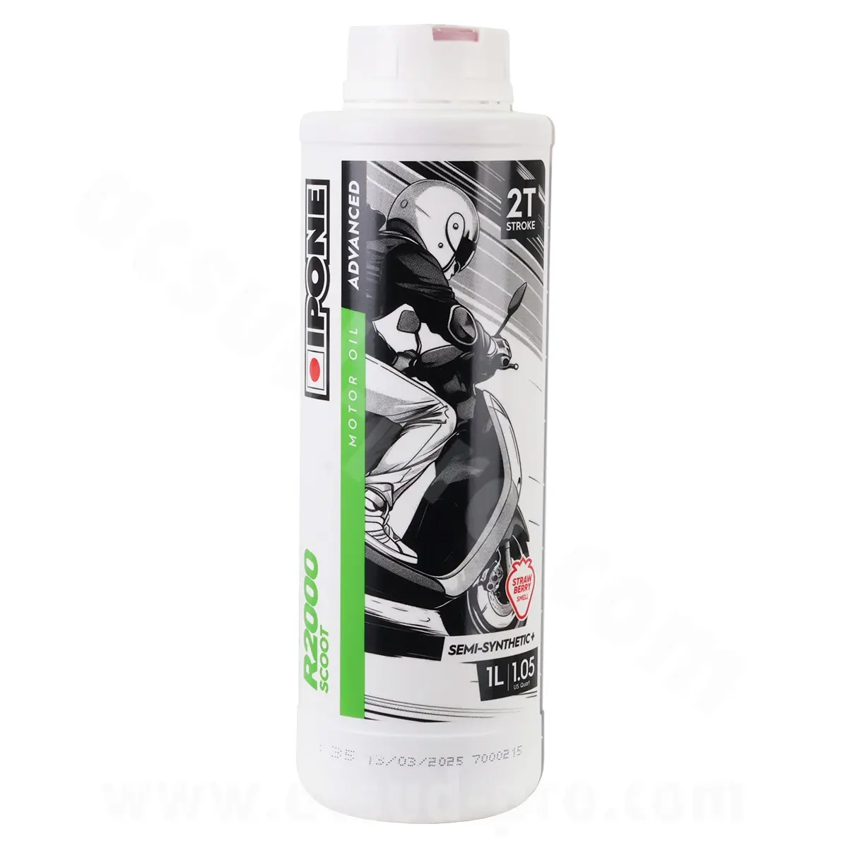 Ipone Huile moteur 2T R2000 Scoot Fraise 1 L