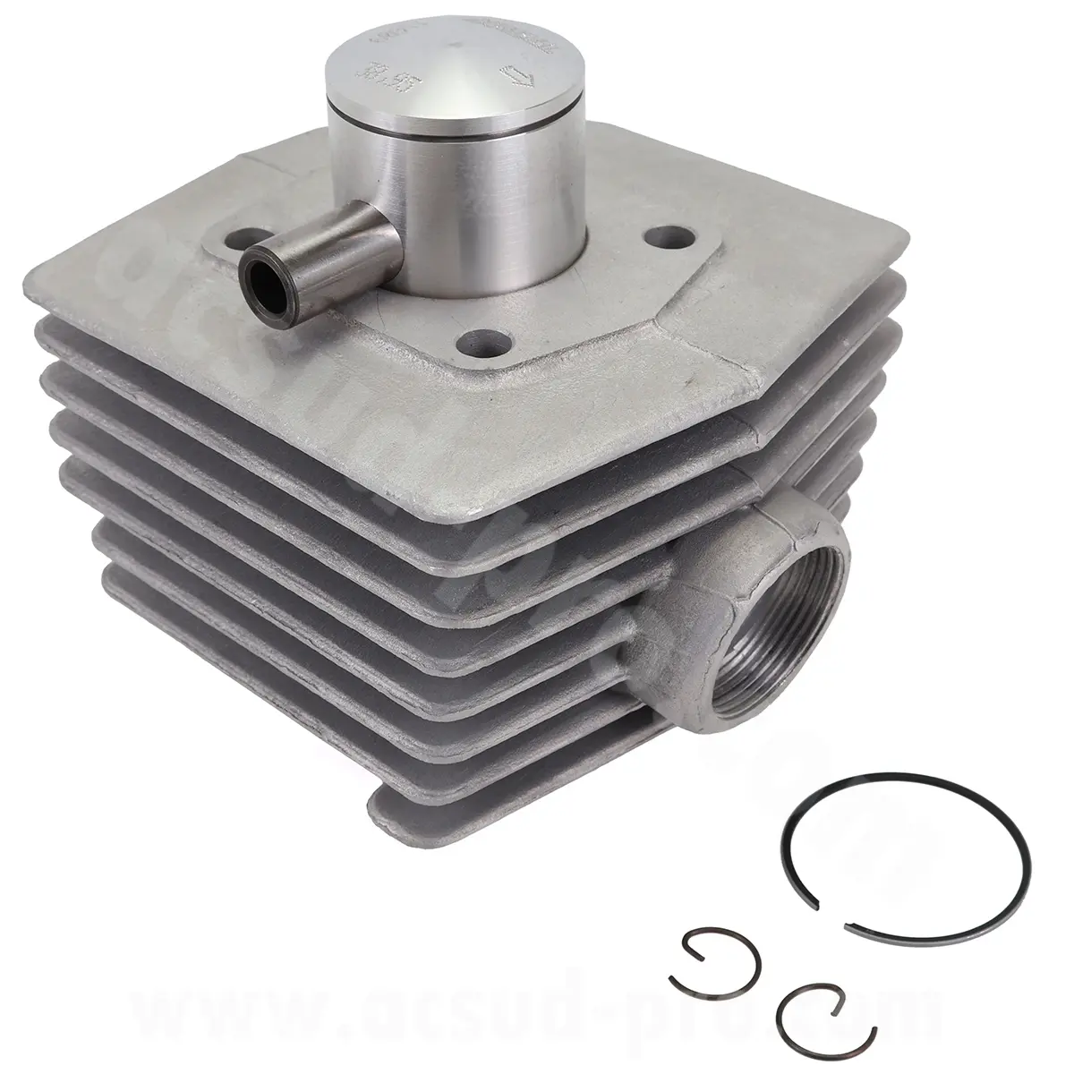 Cylindre cyclo adaptable MBK 51 air T6 AV10 aluminium nikasil Airsal 6 transferts