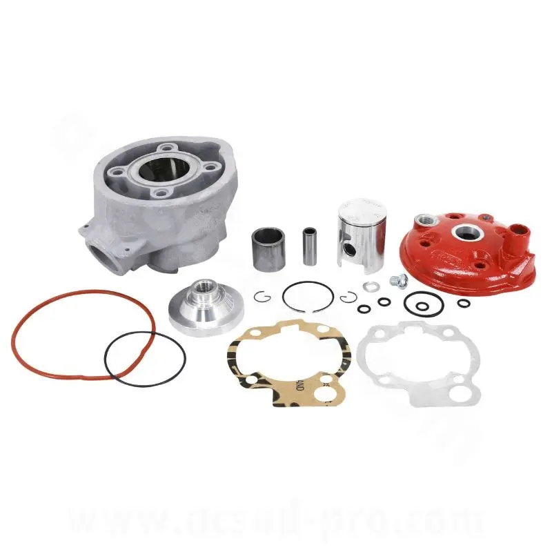 Haut moteur 50 a boite x trem racing pour minarelli 50 AM6-MBK 50 x-power, x-limit-yamaha 50 TZR, dtr-peugeot 50 xps-rieju 50 RS1-BETA 50 rr-aprilia 50 RS 1995+2005 (culasse a plot) -alu Airsal
