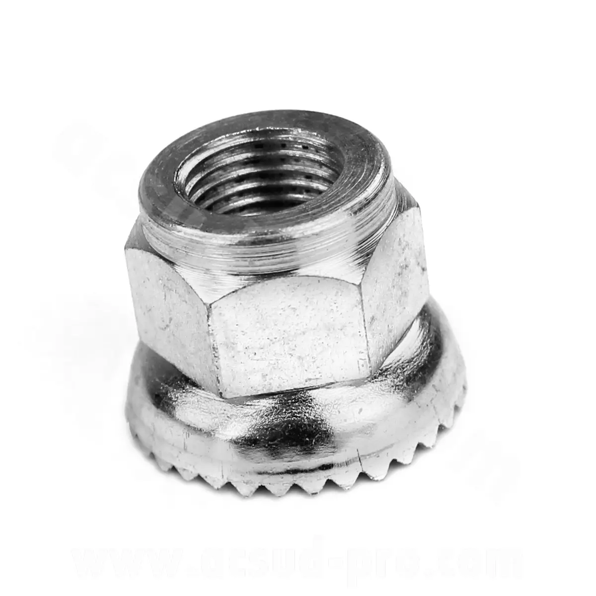 自転車用ホイールナット セレーティッドワッシャー付き Algi 10x100 (00593000-100) - 25個入りブリスター