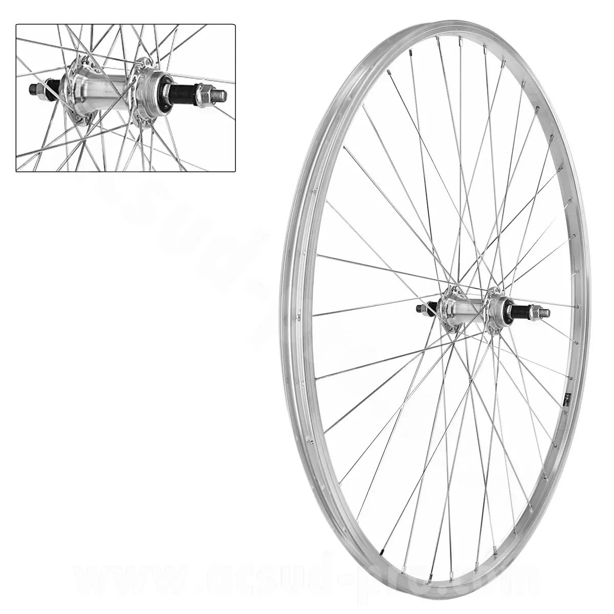 Roue arrière Velox Rigida 650 x 30A Velox Urban RL 5/6/7V 36T alu