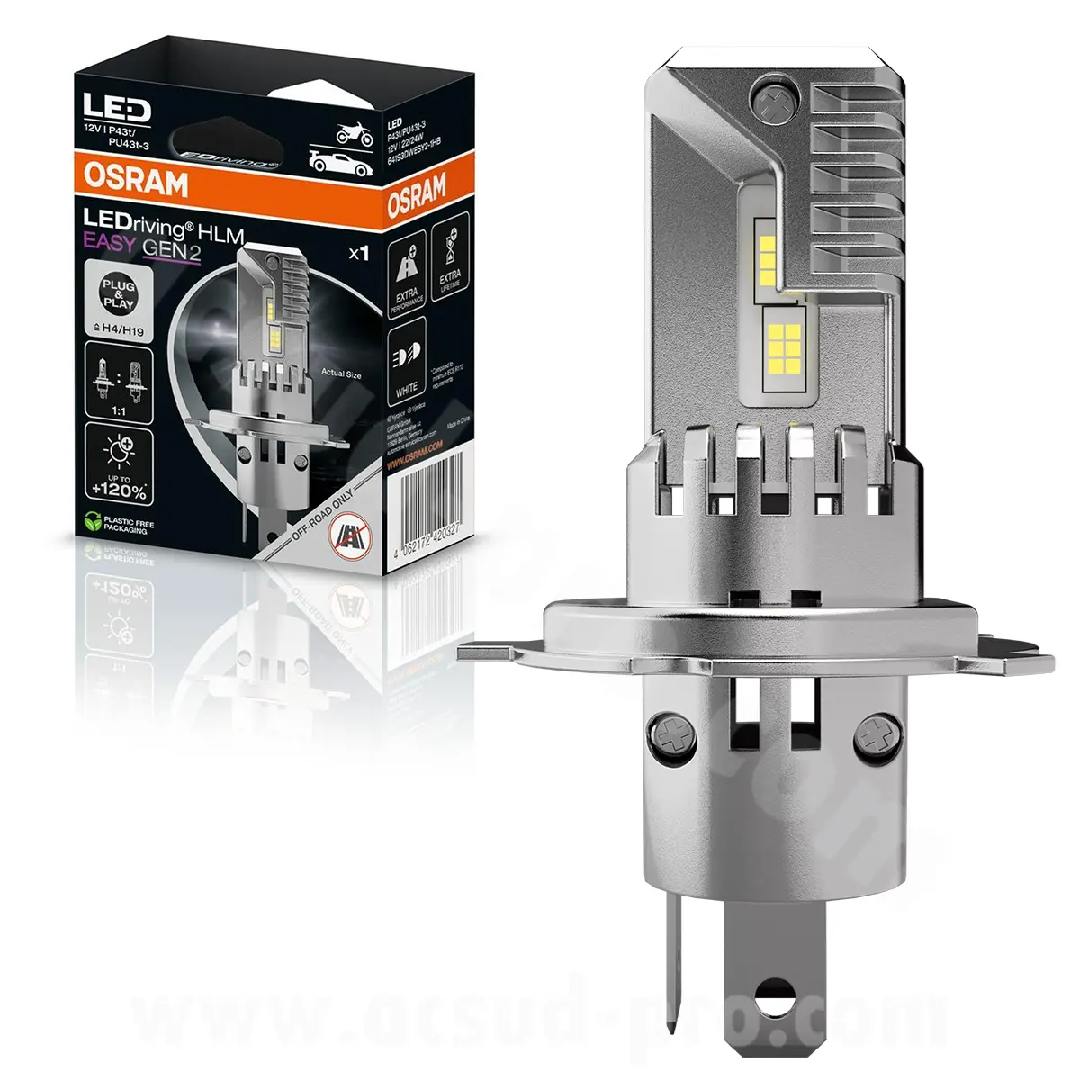 Лампочка LED Osram 12V LEDriving HL easy GEN2 H4