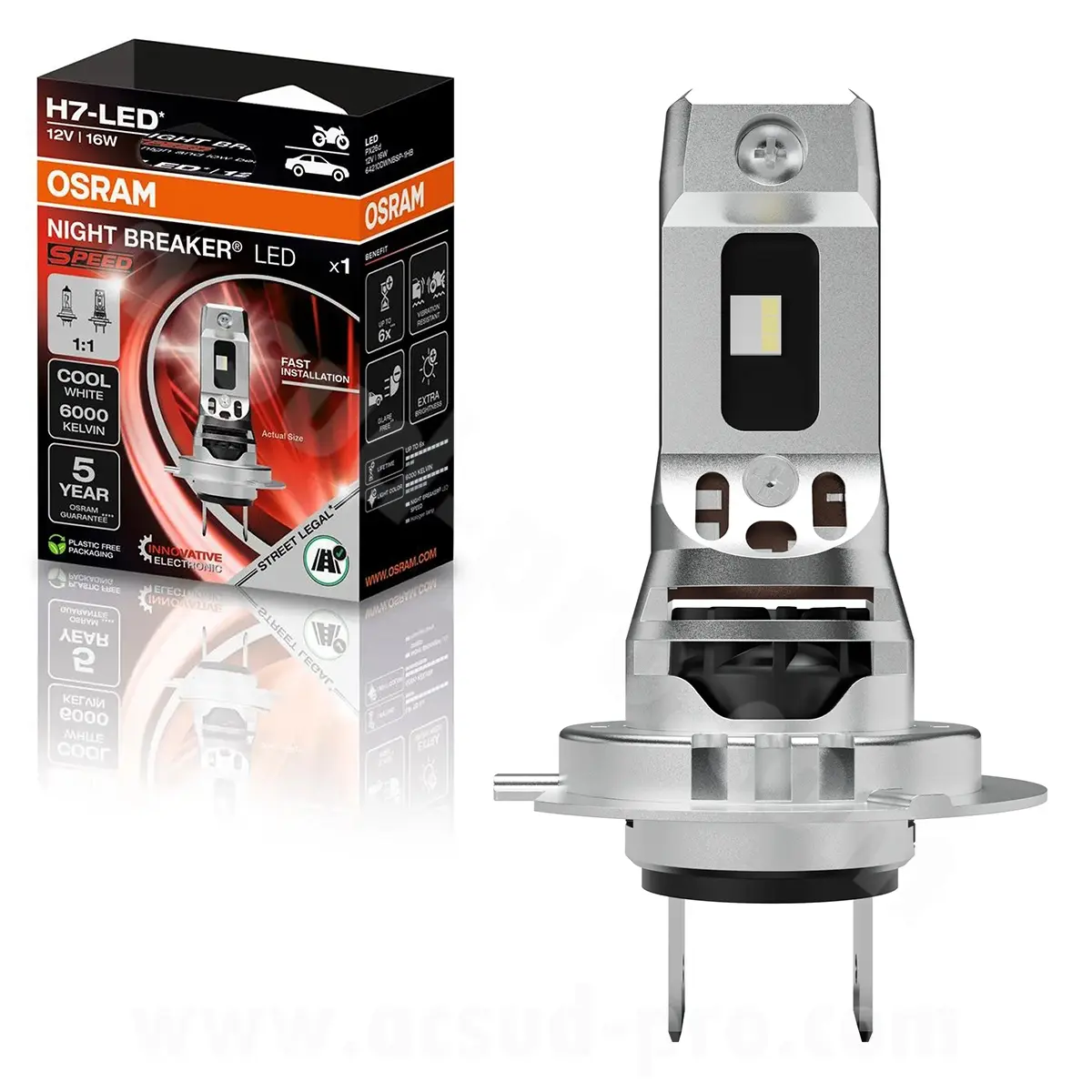 Homologeeritud LED-pirn Osram Night Breaker Speed H7