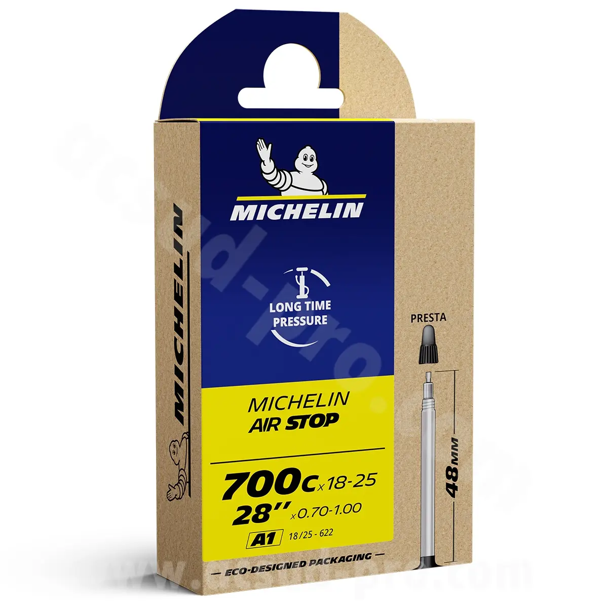 Chambre à air vélo 700 x 18-25 Michelin A1 valve Presta 48 mm