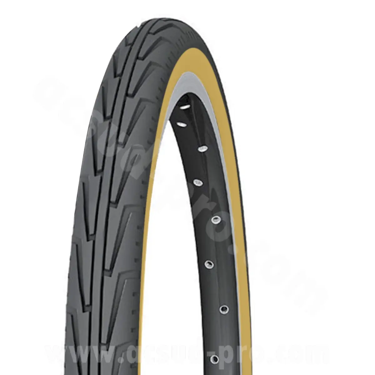 Pneu Michelin City 450A City-J noir-blanc TR 18 x 1 3-8 (37-390)
