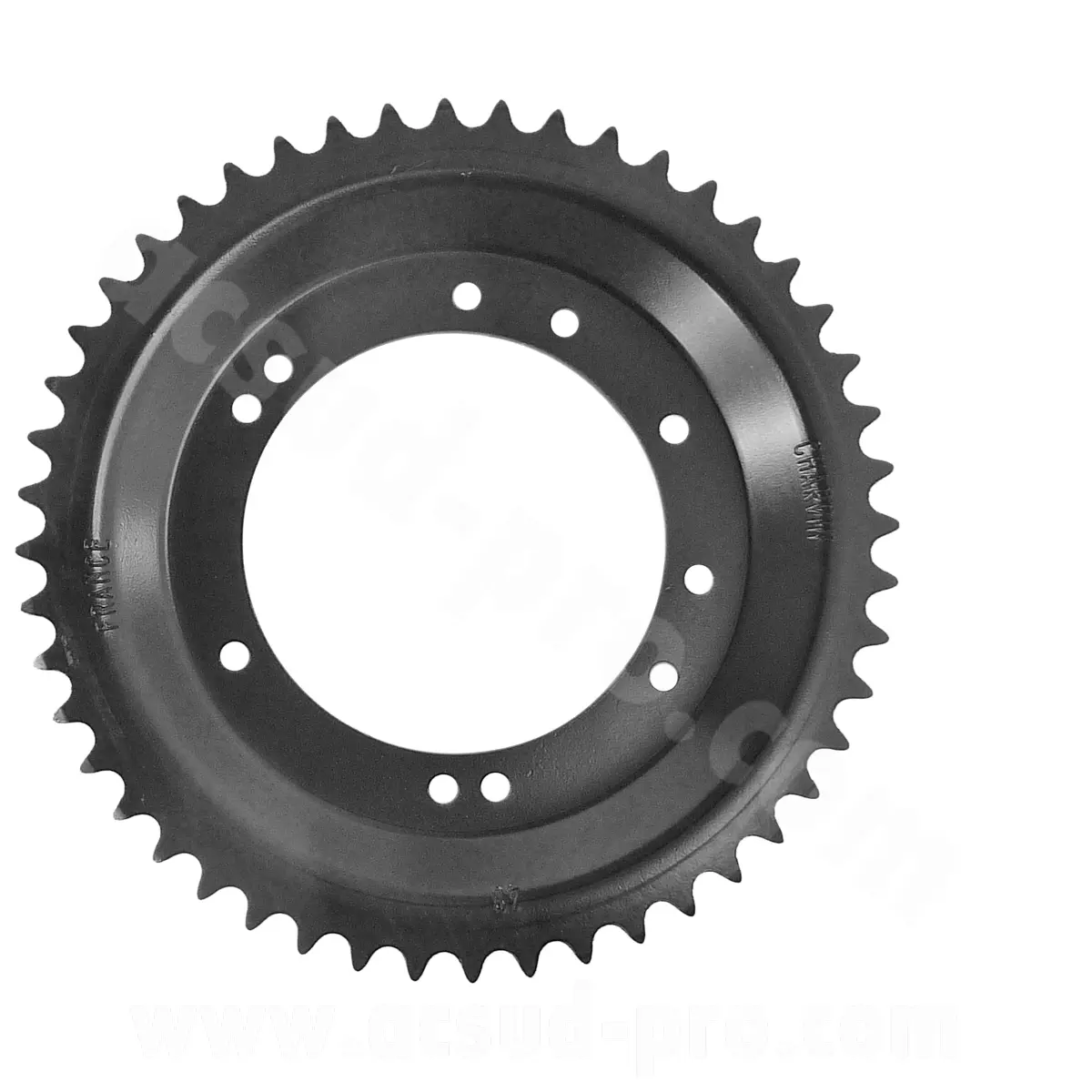 Couronne cyclo Charvin adaptable Peugeot 103 bâtons aluminium Grimeca Ø98 (10 trous) 48 dents