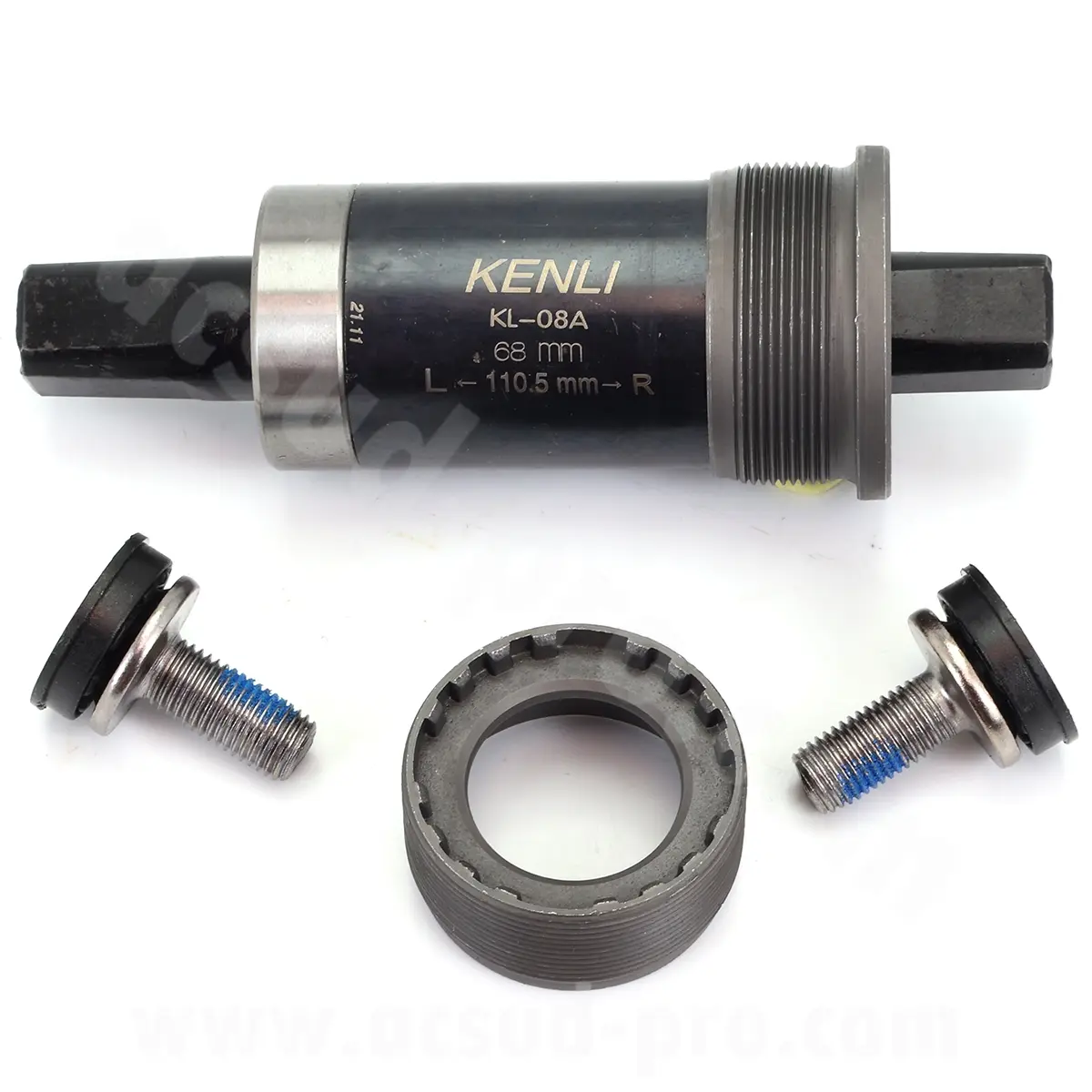스퀘어 탭 스틸 크랭크 축 L 110mm 베어링 하우징