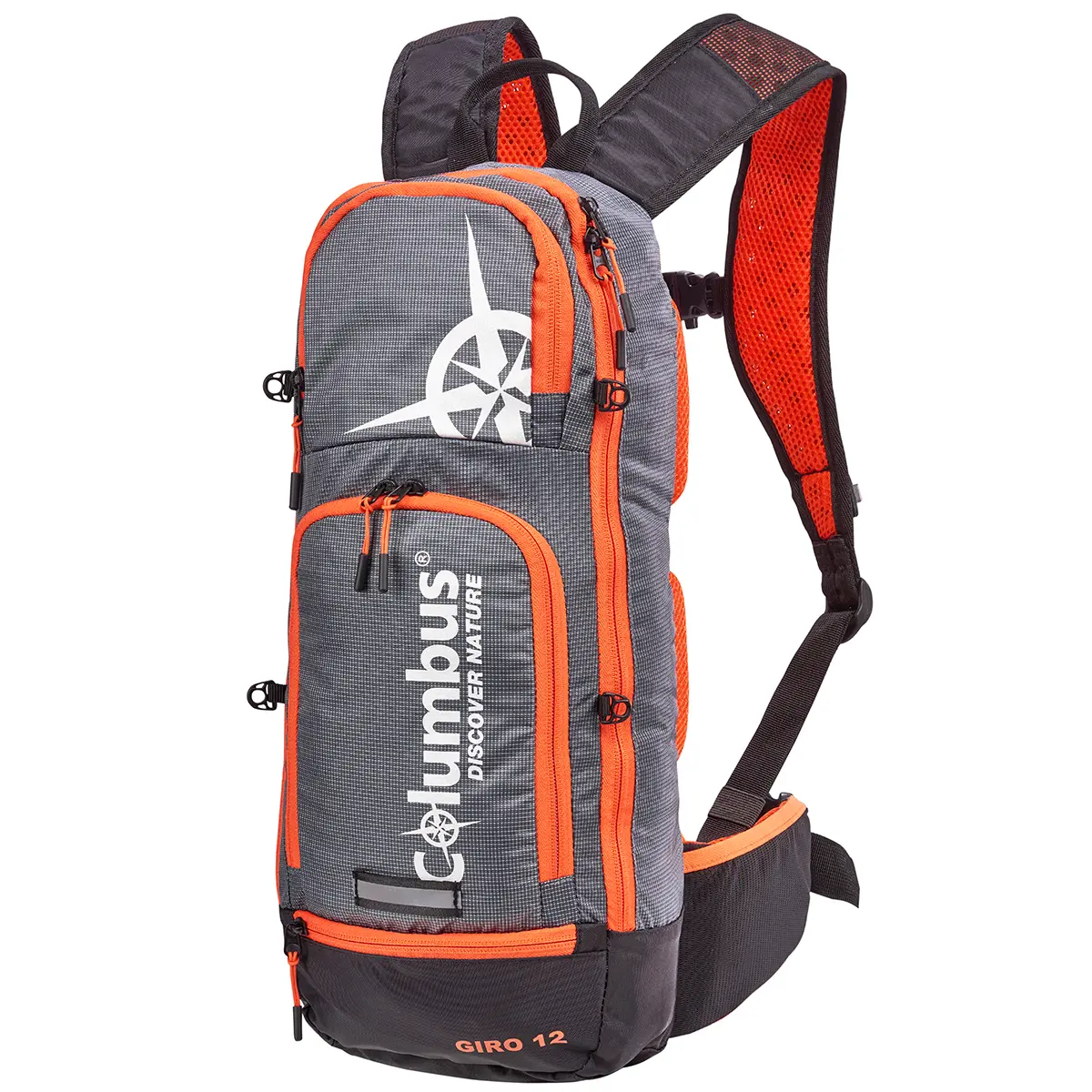Sac à dos de moto Columbus Giro 12 L gris orange