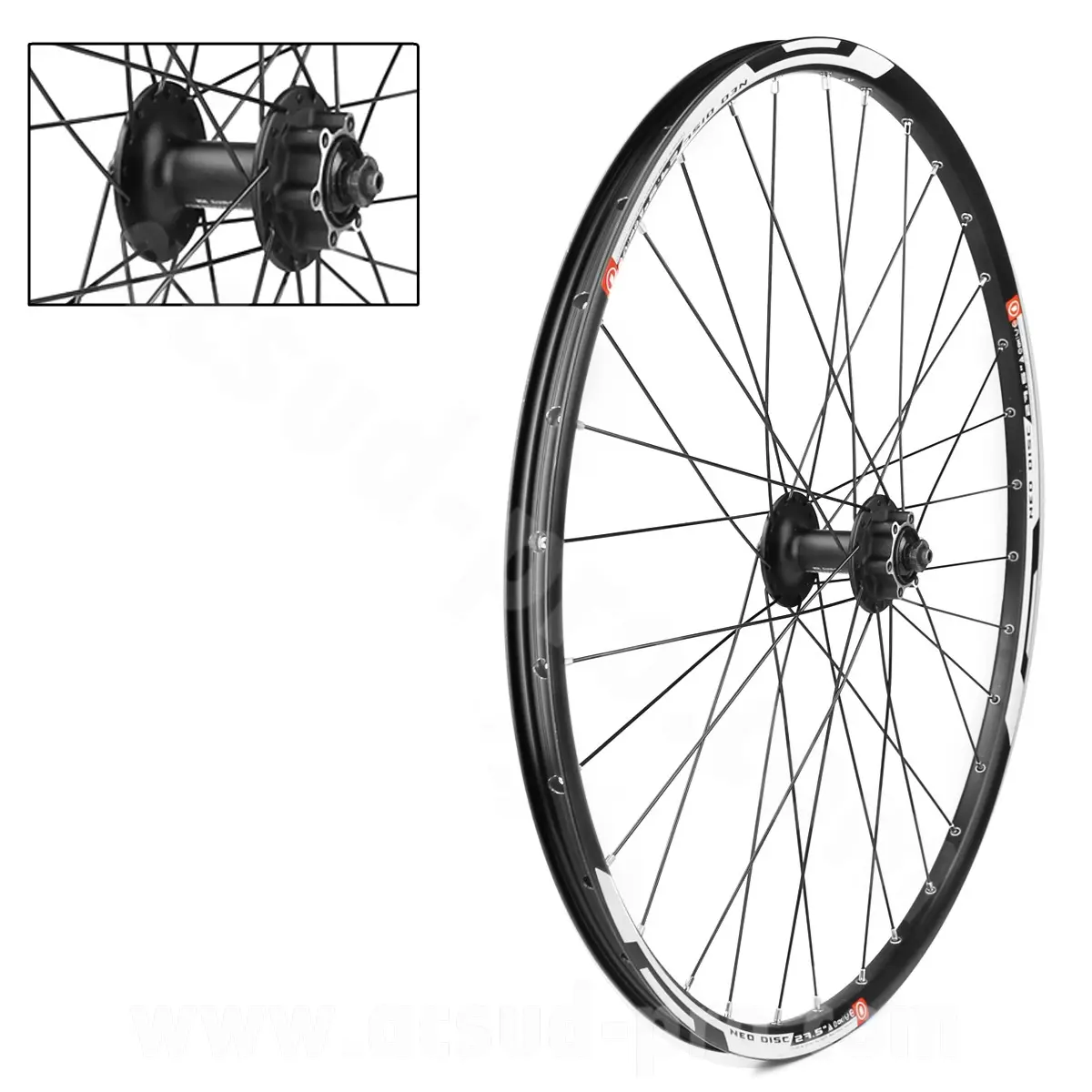 フロントホイール 27.5" Velox XC オールマウンテン Neo ディスク アルミ ハブ Shimano Deore M475 6穴