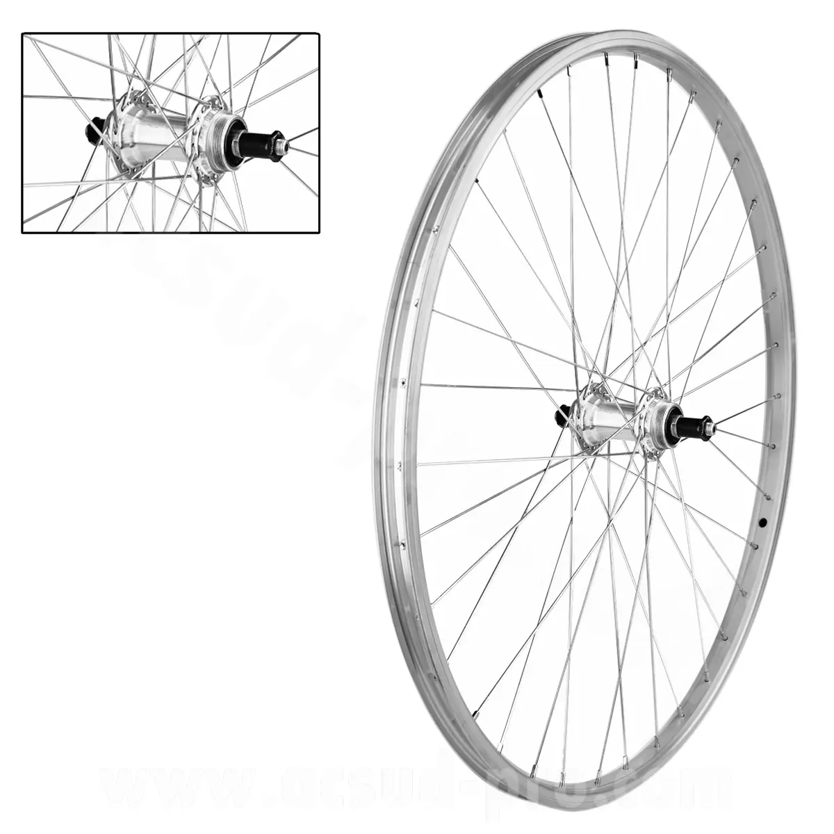 Roue VTT 26" arrière alu Velox moyeu roue libre 7-6V jante 21C