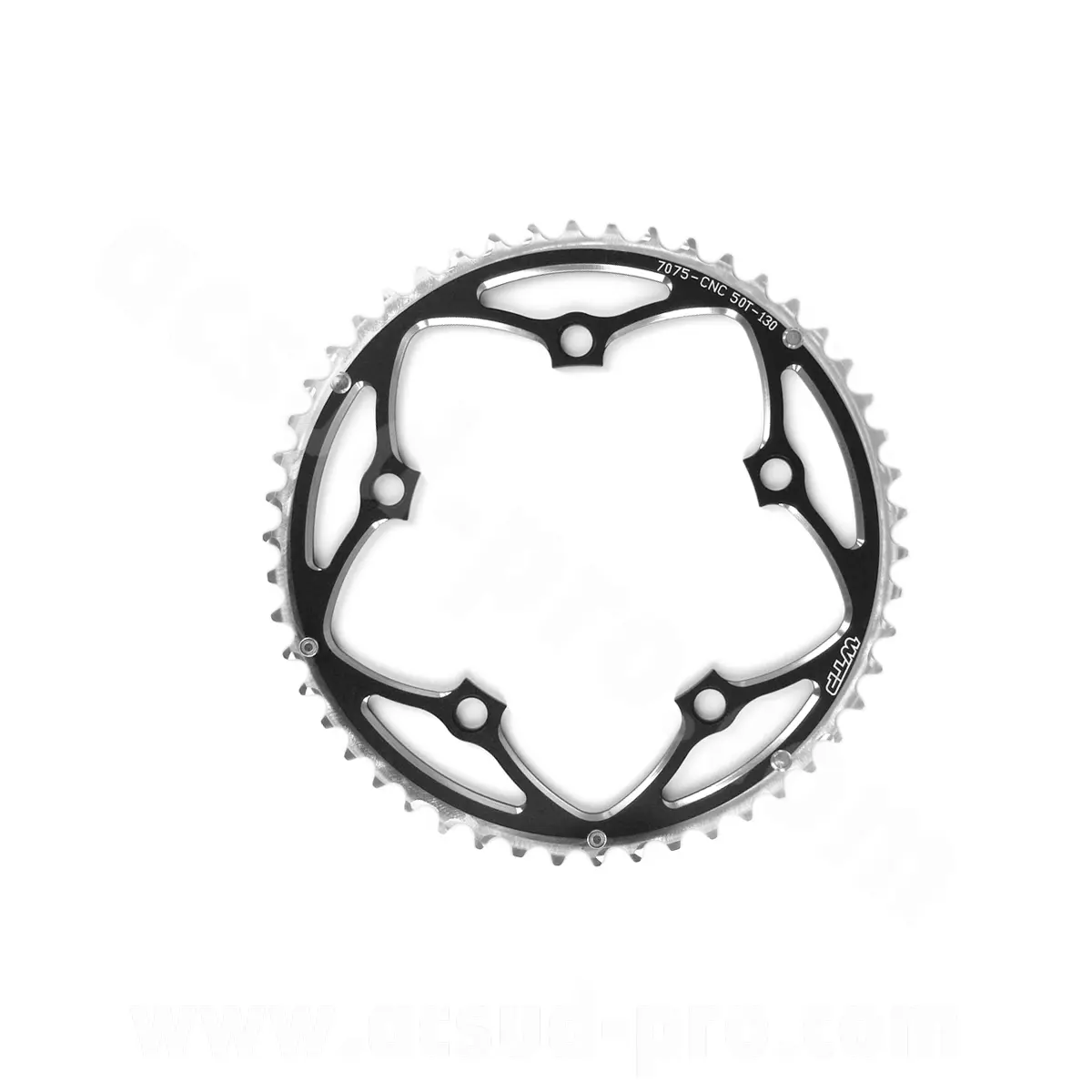 WTP چین رِنگ Ø130 mm 50 دانت روڈ Shimano سیاہ
