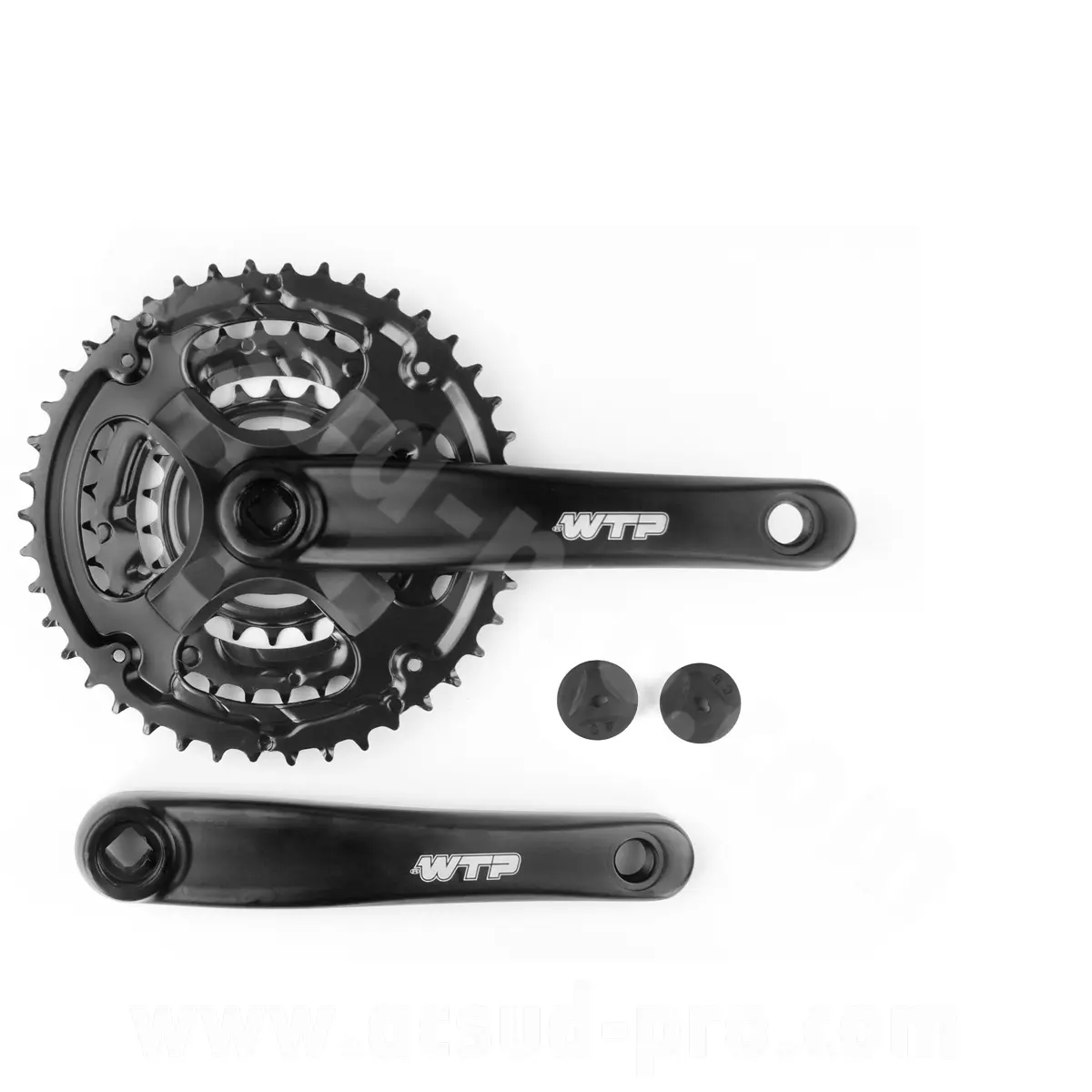 Tretlager VTT-City WTP 22/32/42 7/8G 170 mm Alu schwarz
