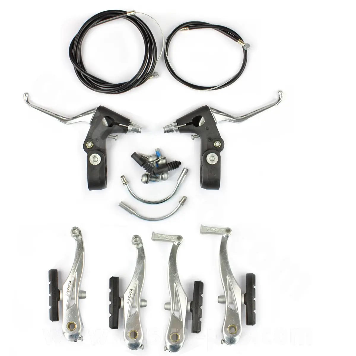 Ensemble complet frein V-brake avant et arrière alu + nylon composite WTP