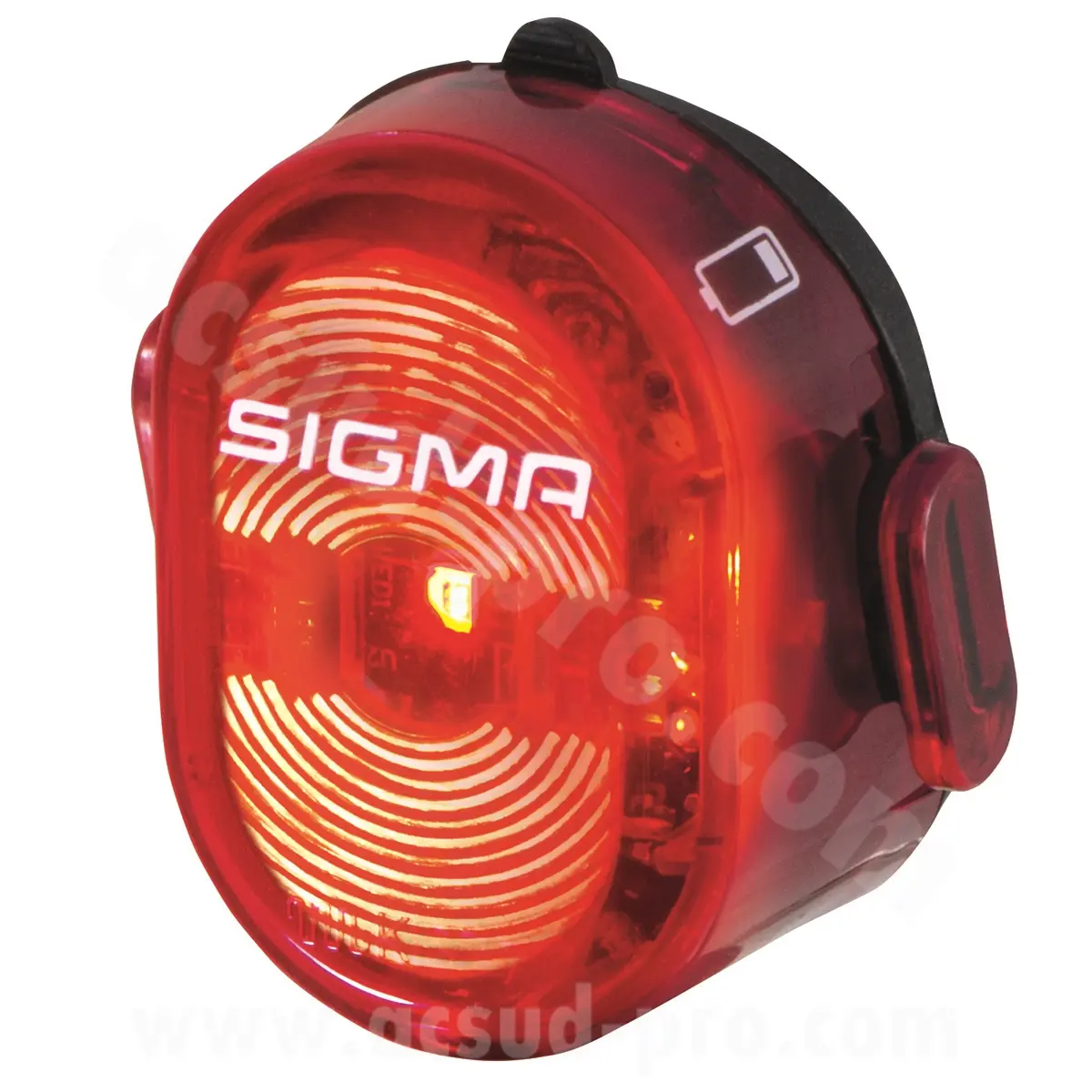 Fahrrad-Rücklicht USB an Sattelstütze Sigma Nugget II Flash