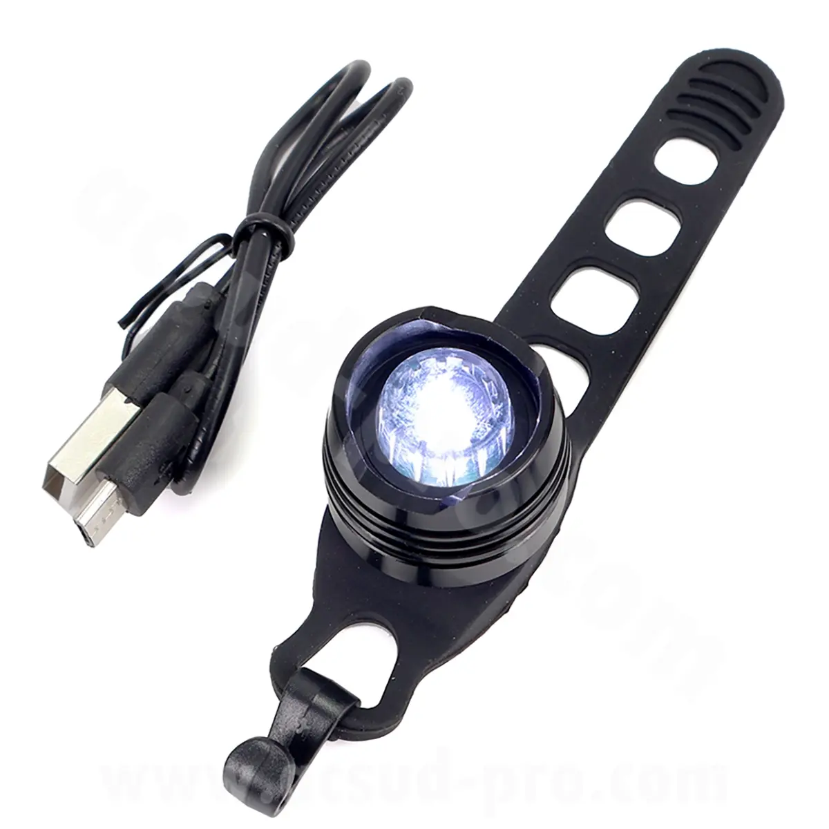 Fahrradbeleuchtung Front USB LED für Lenker und Sattelstütze