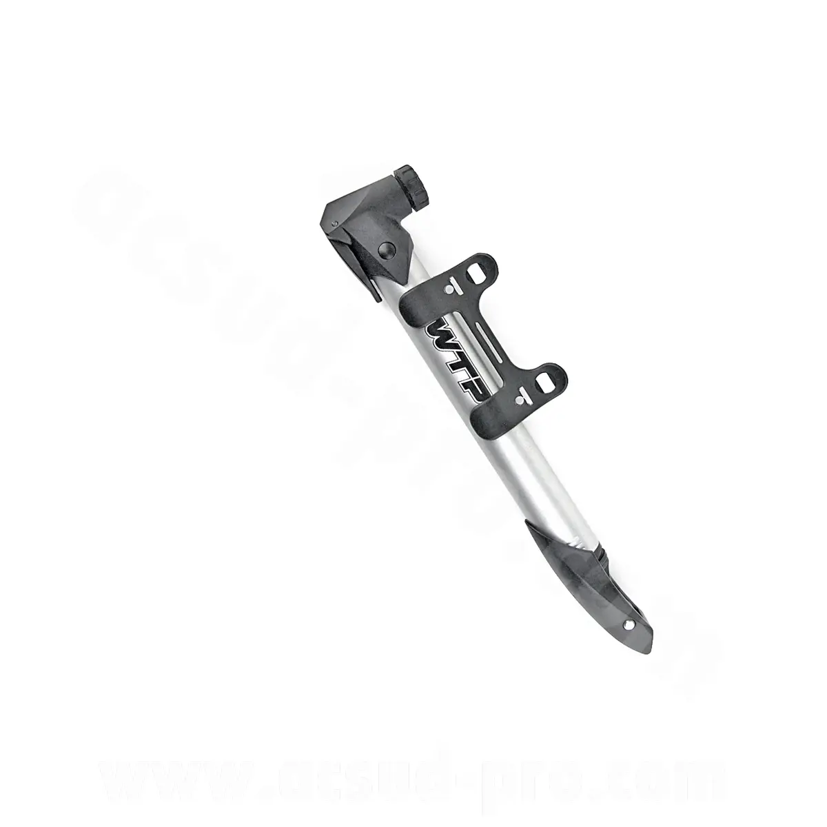 Mini Fahrradpumpe WTP Aluminiumgehäuse Doppelventil Presta/Schrader