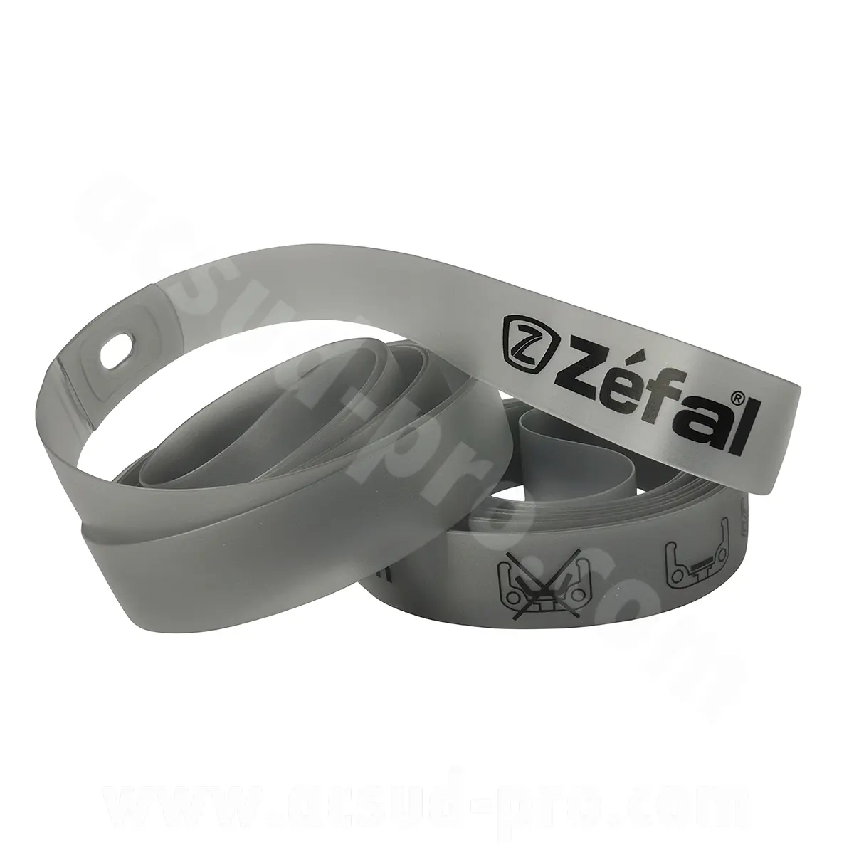 Fond de jante Zéfal route 700X16 gris haute pression (blister X2)