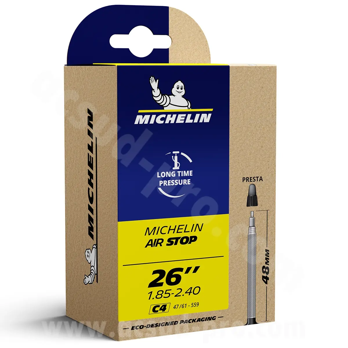 Chambre à air vélo 26 x 1.85-2.40 Michelin C4 valve Presta 196G