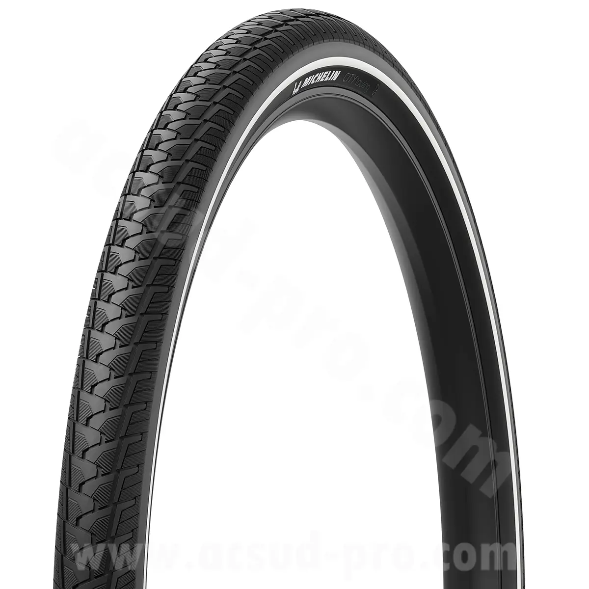 Pneu VTT urbain 29 x 2.20 Michelin city touring noir TR (55-622) renfort kevlar