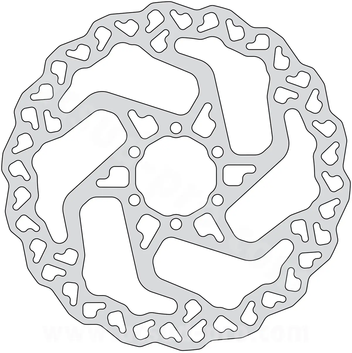 Disque de frein vélo Brenta Ø160 mm 6 trous épaisseur 1,8 mm