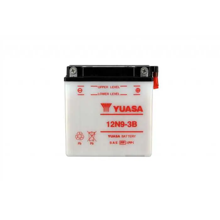 ব্যাটারি Yuasa 12N9-3B কনভেনশনাল মেইনটেন্যান্স সহ