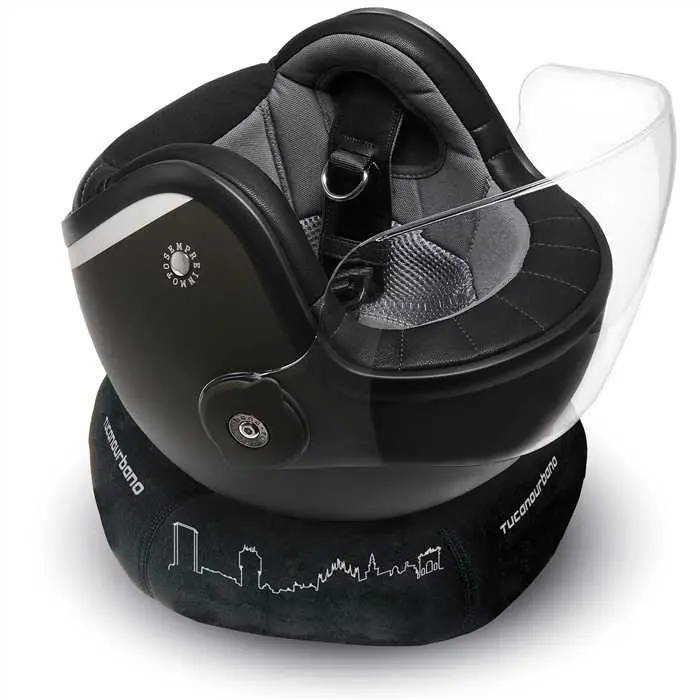 Support de casque Tucano Atollo néoprène noir