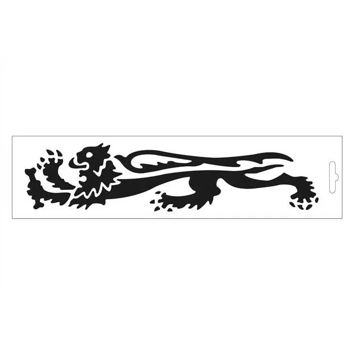 25 samolepek Léone černá - sinistre 23 cm