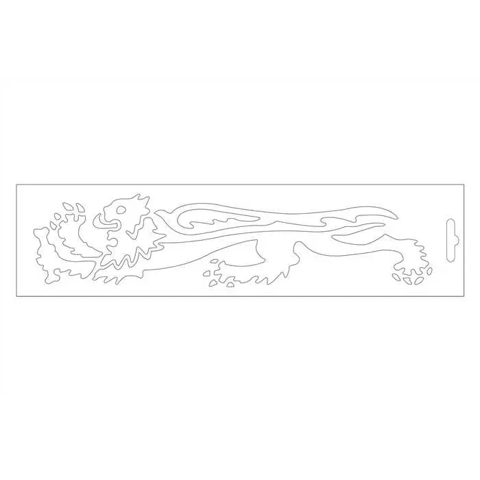 25 Aufkleber léone weiß - linke Seite 23 cm