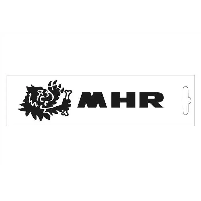 25 stickers MHR zwart - 13 CM