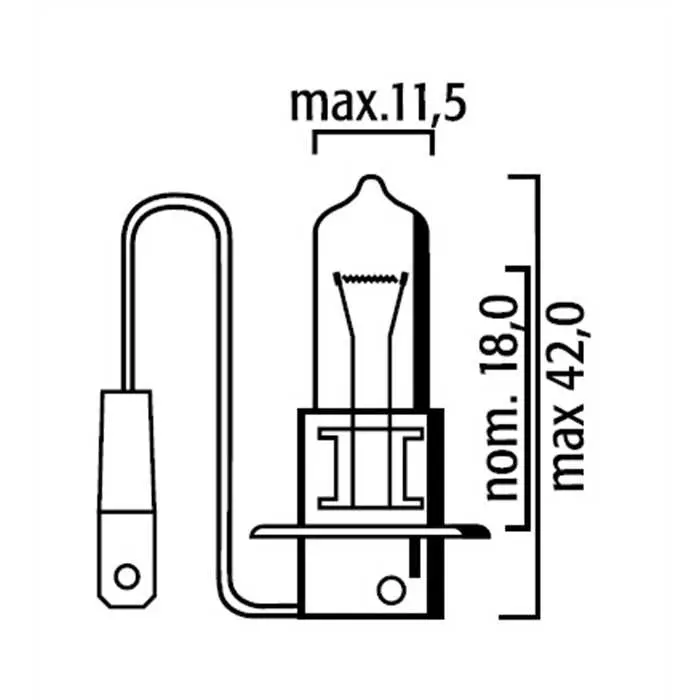 FLOSSER H3 12V 55W PK22s スタンダード バルブ