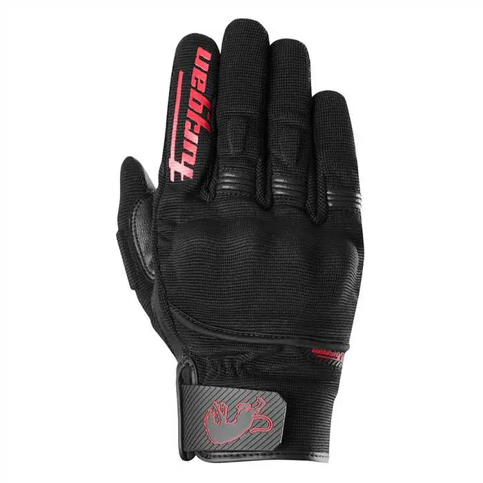 Handschuhe Furygan Jet D3O Evo Schwarz-Rot