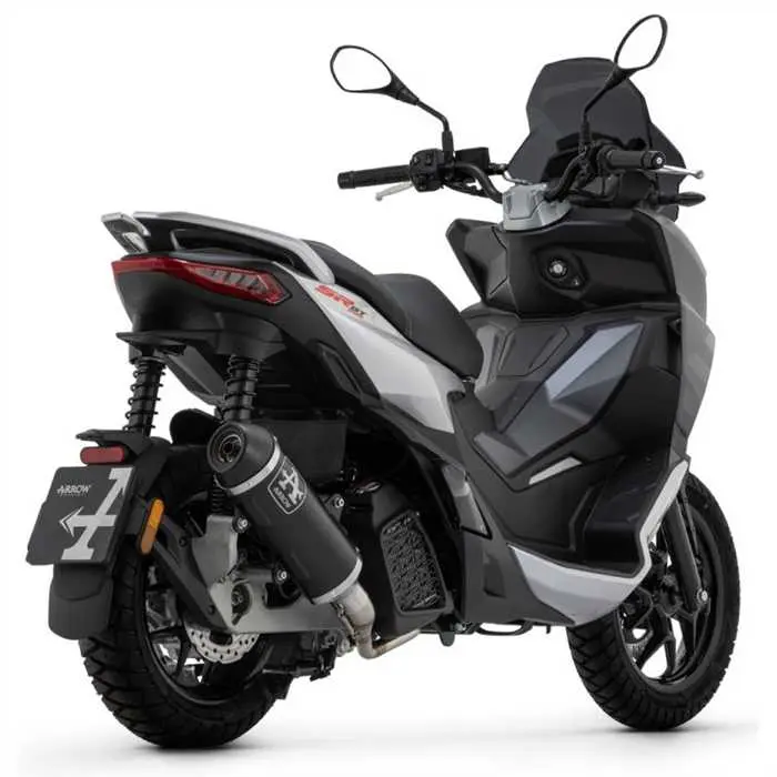 Silencieux ARROW Aprilia SR 200GT '22 aluminium dark urban avec collecteur