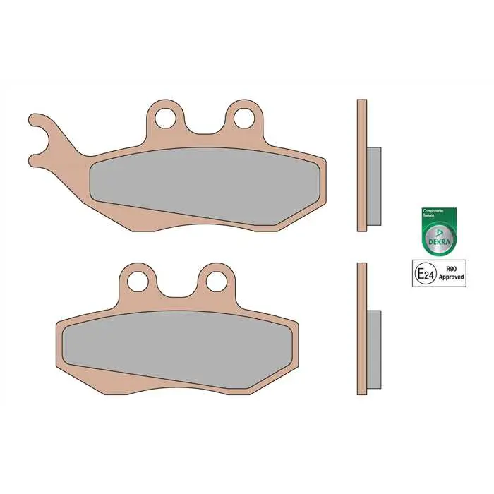 Plaquettes de frein MHR synthétiques homologuées Malossi
