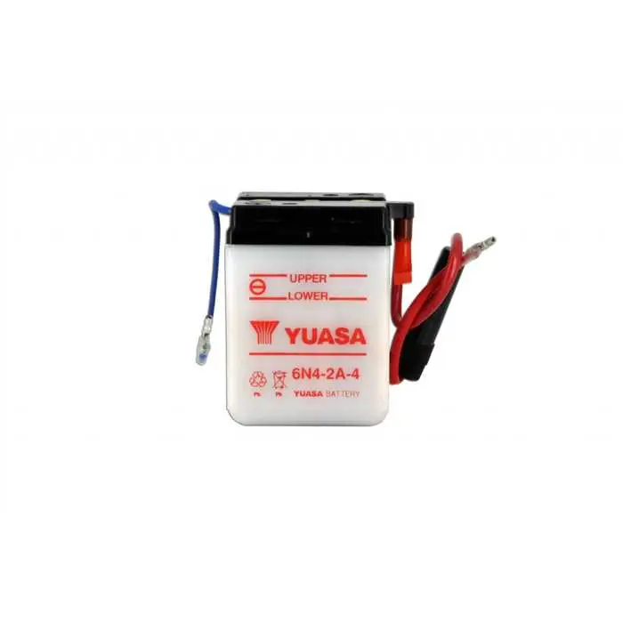 Batterie 6V 4 ah 6N4-2A-4 Yuasa conventionnelle avec entretien (lg71xl71xh96mm)