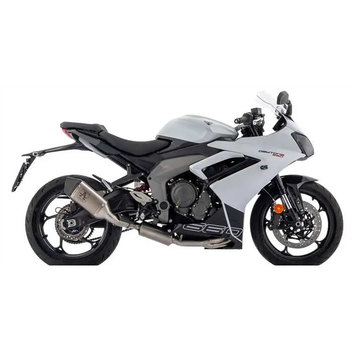 Полная система ARROW Triumph Daytona 660 2024 глушитель карбон с крышкой — Полные системы