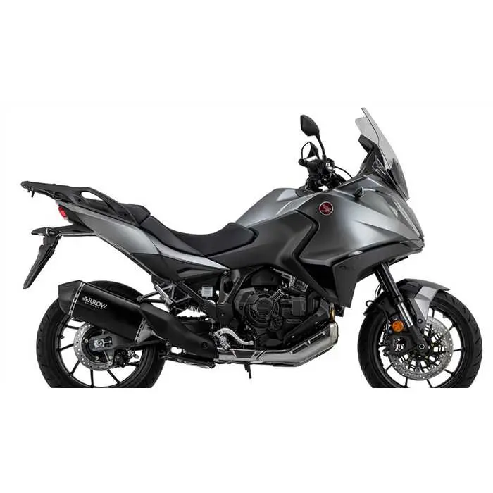 Pot d'échappement ARROW Honda NT 1100 2022 homologué Dark Titan Carbon embout