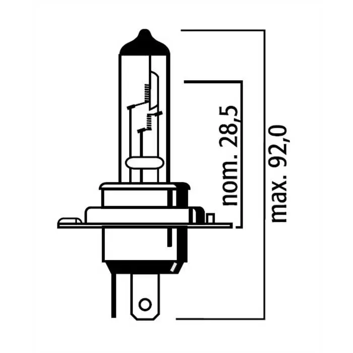 Lampe H4 12V 145/100W P43t Super Rally Flosser