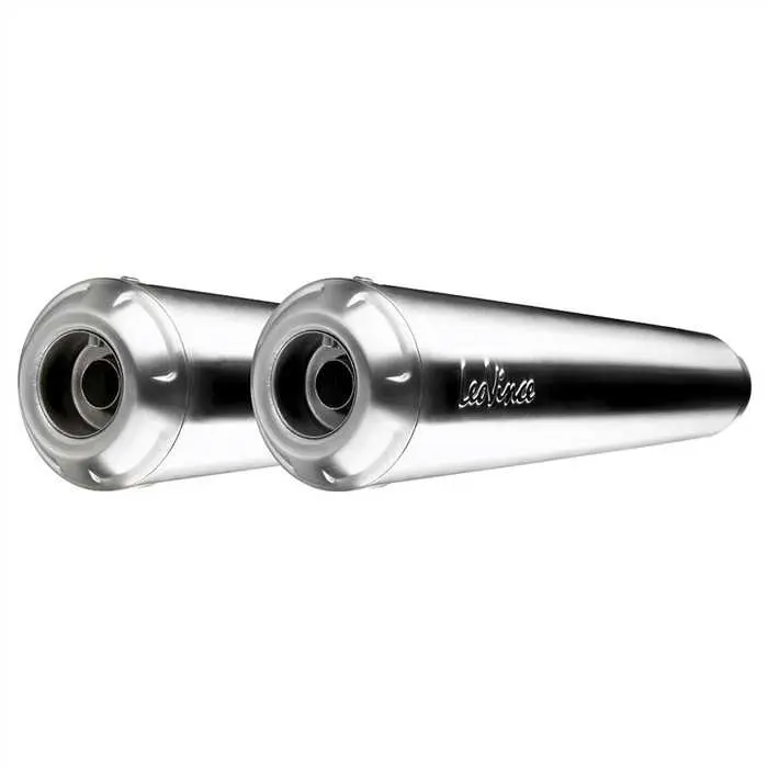 Kit silencieux DX/SX Classic Racer inox Leovince